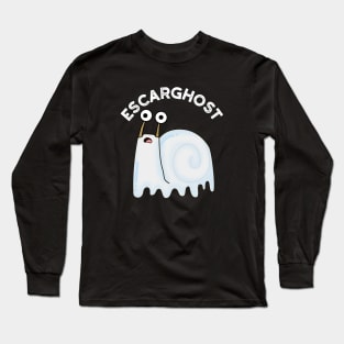 Escarghost Funny French Ghost Snail Pun Long Sleeve T-Shirt